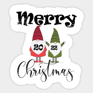 funny Merry Christmas 🌲☃️ in the world 2022 Sticker